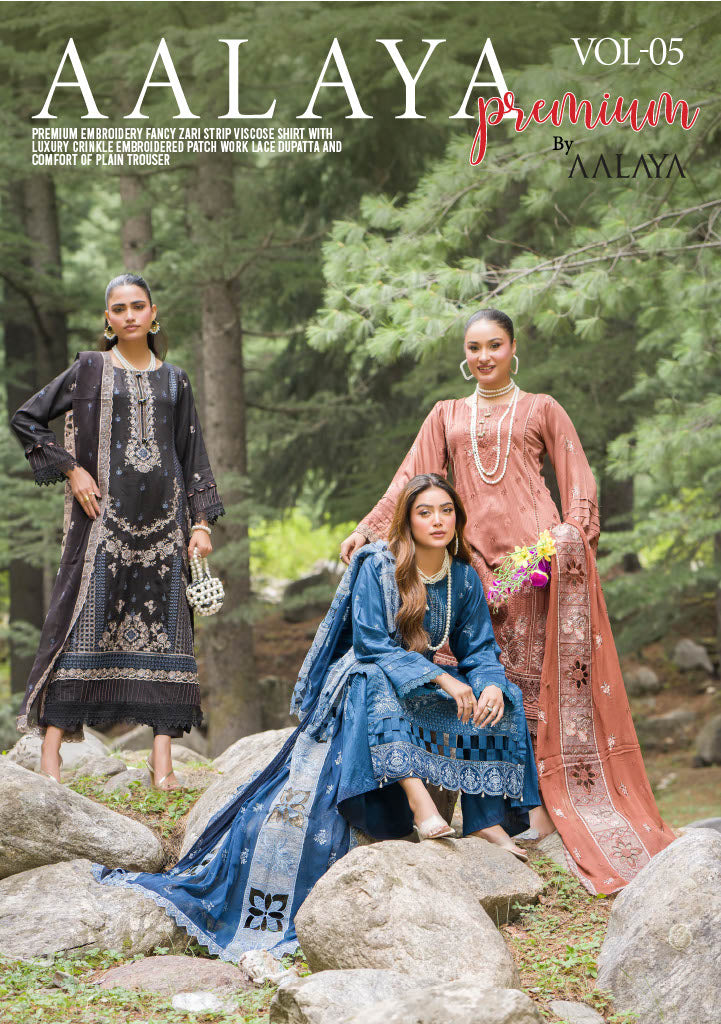 Chic Rust Embroidered Kurti with Matching Chiffon Dupatta – Define Your Style