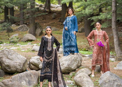 Elegant Black Embroidered Kurti with Chiffon Dupatta – A Perfect Blend of Tradition and Style
