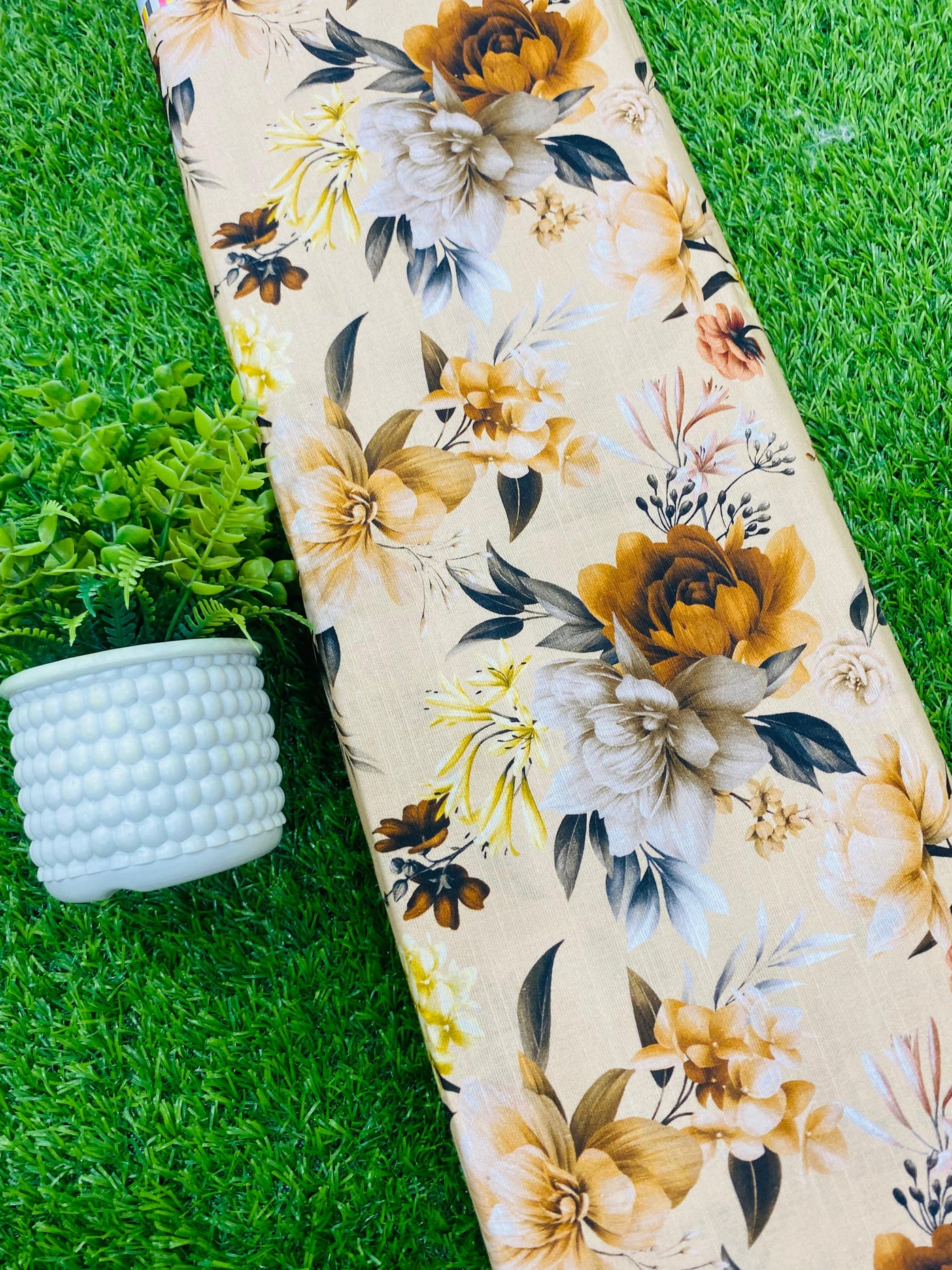 Classic Rust Plain Khaddar Fabric for Winter Wear