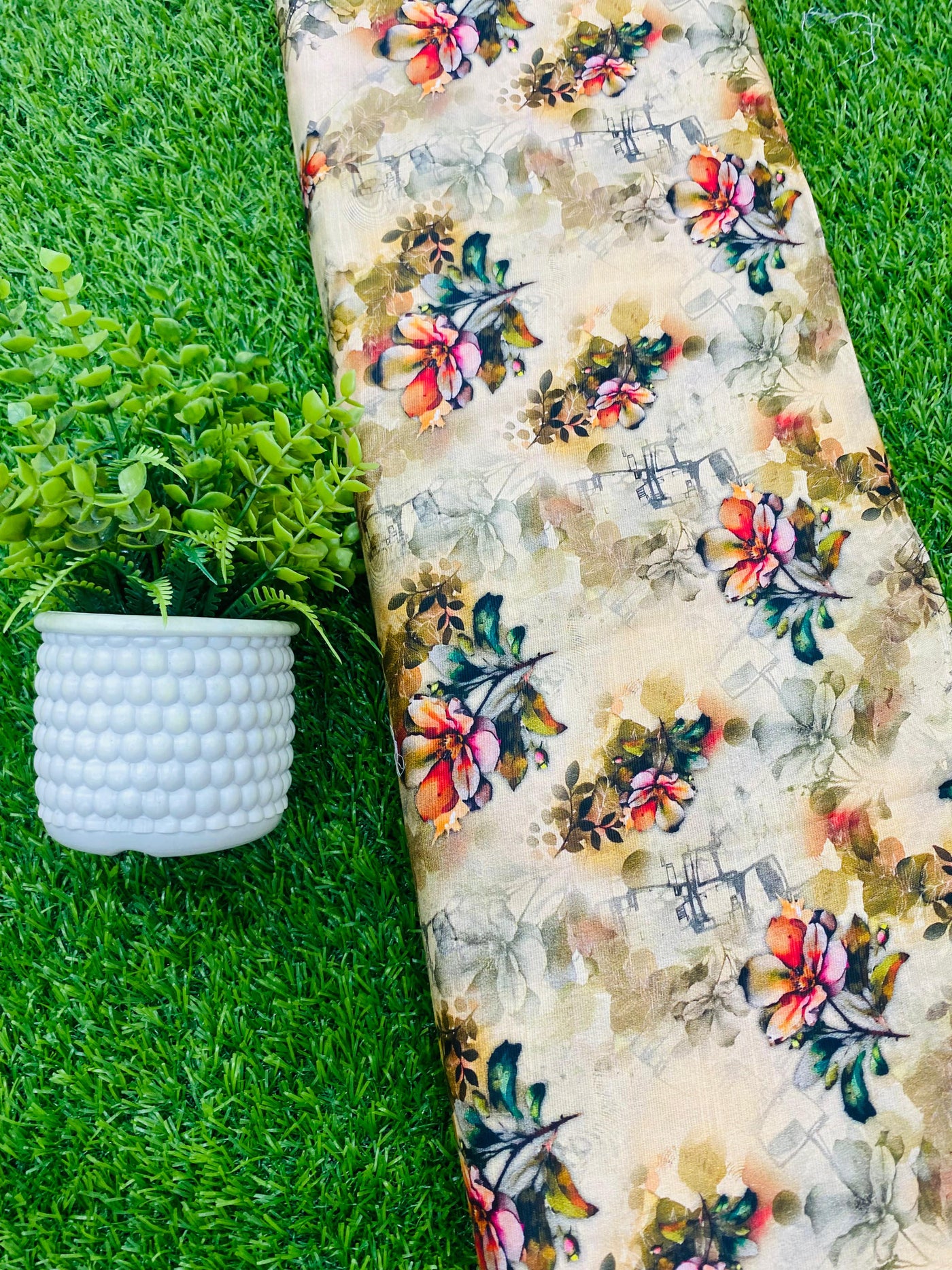 Classic Rust Plain Khaddar Fabric for Winter Wear
