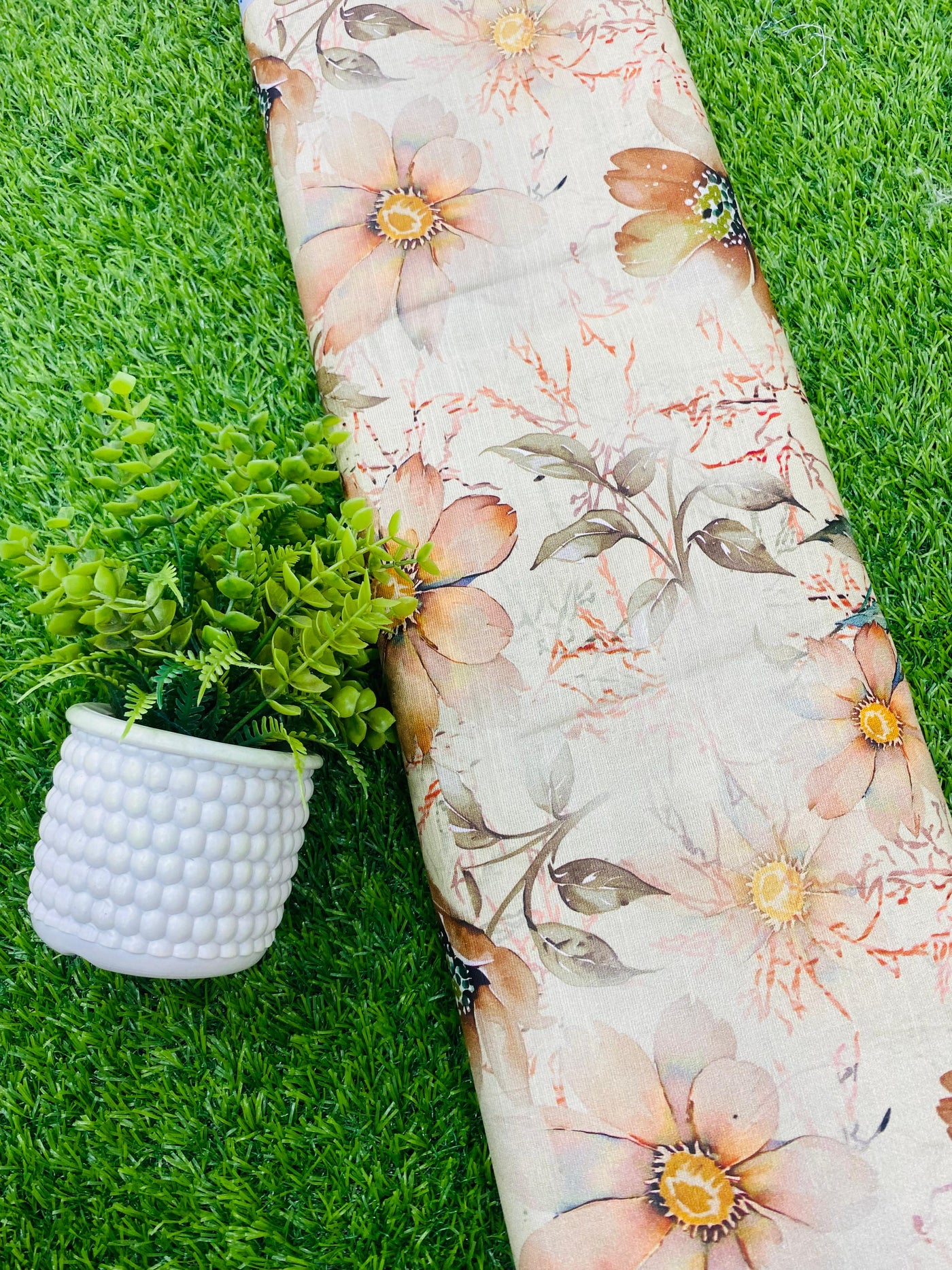 Classic Rust Plain Khaddar Fabric for Winter Wear