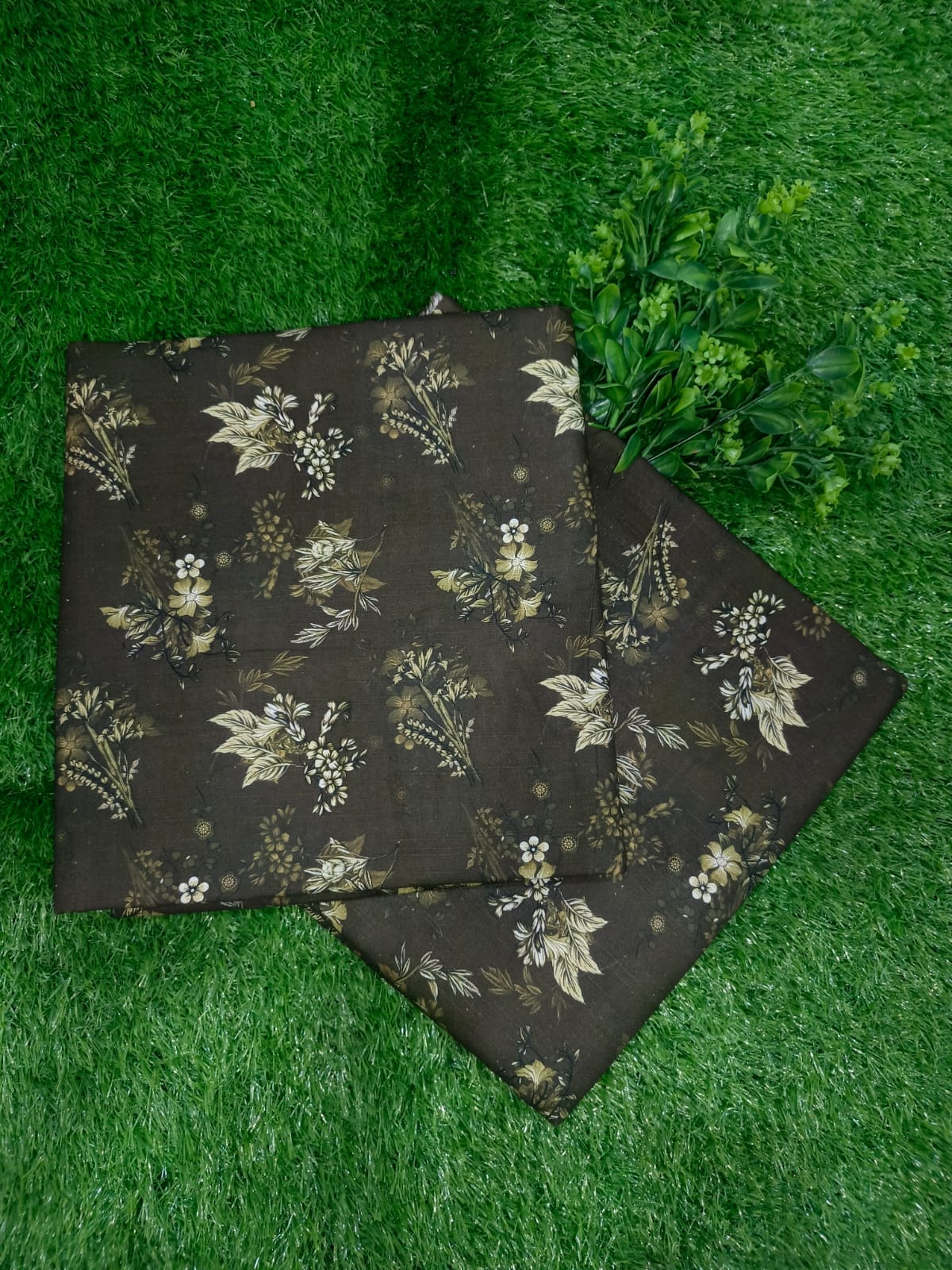 Classic Rust Plain Khaddar Fabric for Winter Wear