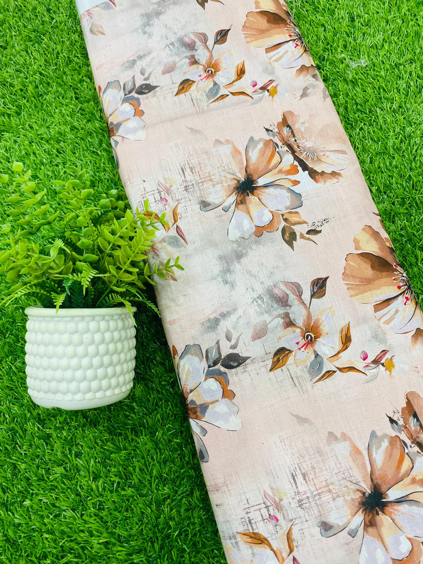 Classic Rust Plain Khaddar Fabric for Winter Wear
